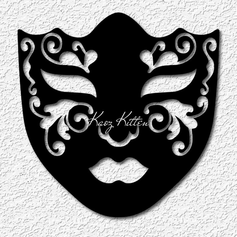 full face mardi gras mask wall art New Orleans home decor