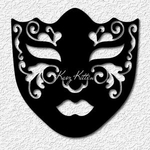 full face mardi gras mask wall art New Orleans home decor