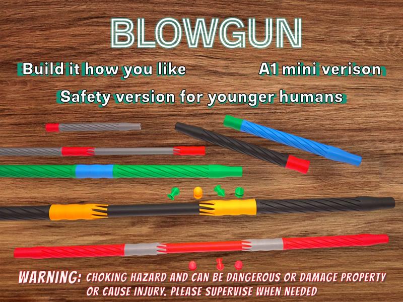 Upgradable Blowgun powerful and fun