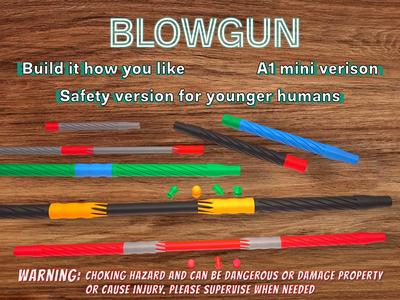 Upgradable Blowgun powerful and fun