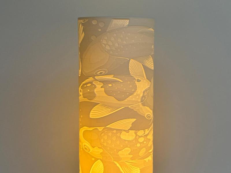 Koi, desk lamp.