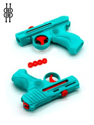 Fully 3D Printable Tiny Toy Gun – (x4 Round – semiauto) – v2
