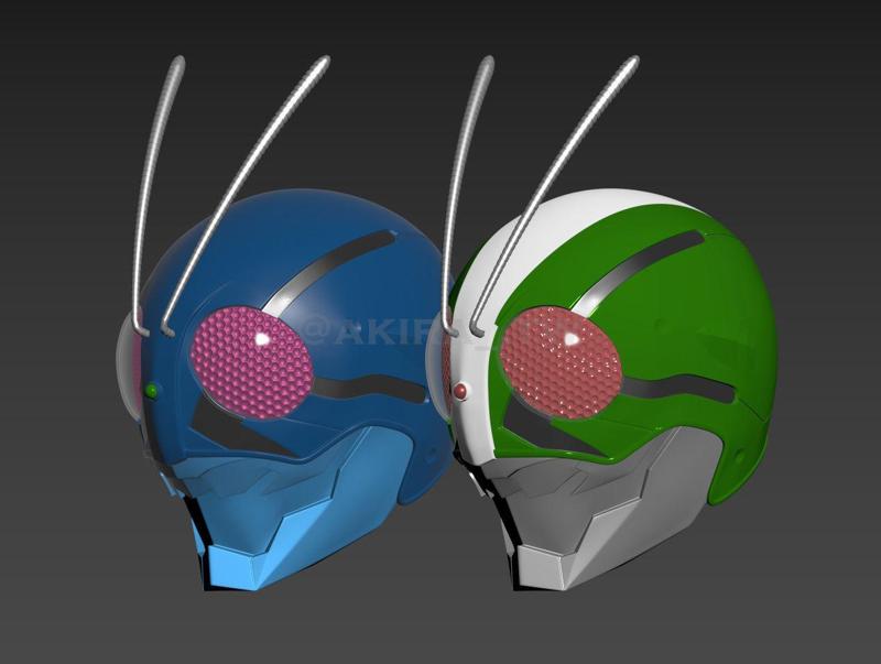 Kamen Rider The First NO1 NO2 The Next Movie Helmet Cosplay