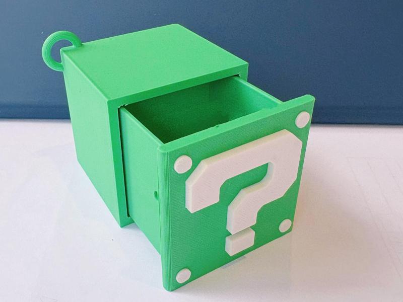 Mario Question Mark Mini Drawer Keychain