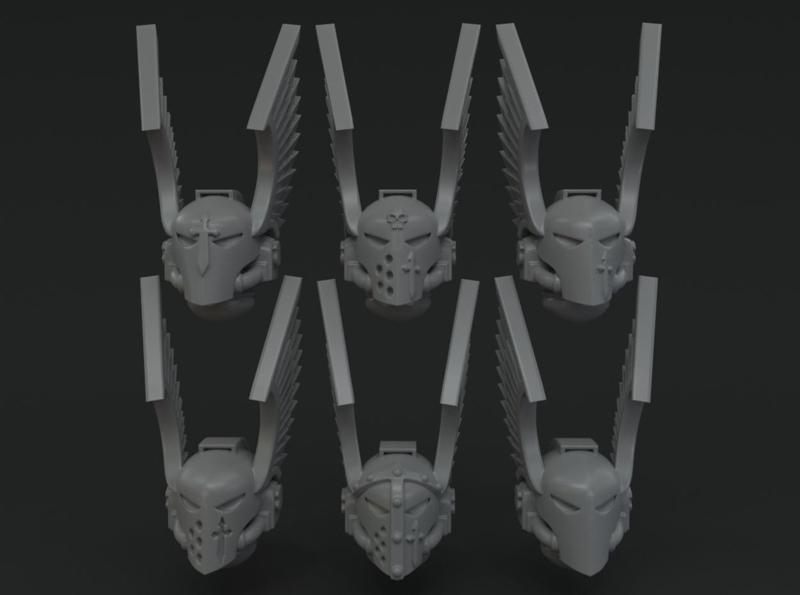 Gloomy Angels winged helmet variety pack