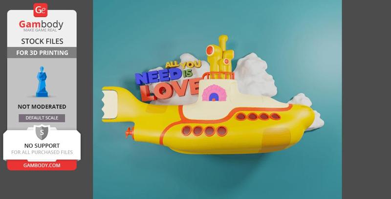 Yellow Submarine ART Toy