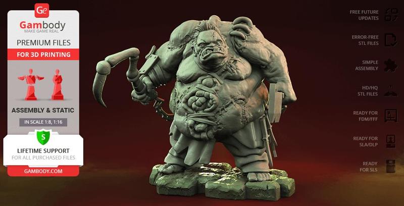 Pudge STL Files for 3D Printing | Assembly Model