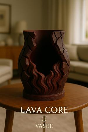 Creative vase art organizer with sculpted beauty