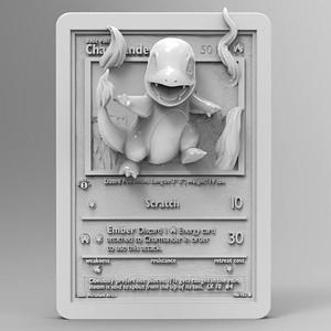 Charmander 3D Printable Pokémon Card; Pokemon TCG