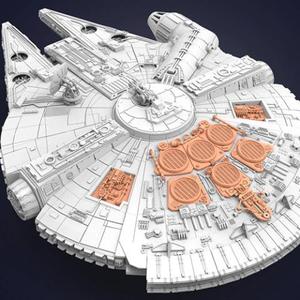 Millennium Falcon Engine Vents 3D Printable Exterior Parts Kit 2