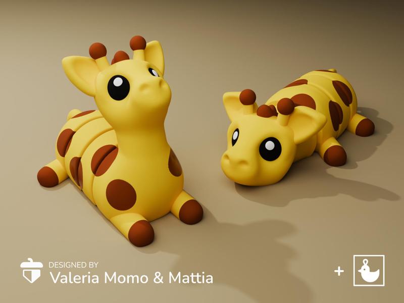 Cute Flexi Pets Giraffe (Keychain Friendly)