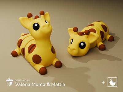 Cute Flexi Pets Giraffe (Keychain Friendly)
