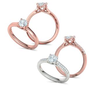 Solitaire Rings Collection with Discount Half Carat Stone