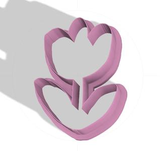Tulip Flower cookie cutter