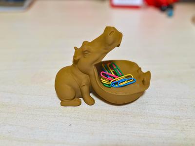 Hippopotamous Catchall Tray Key Tray
