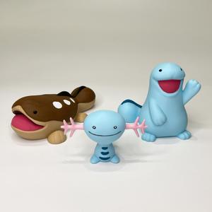 Wooper, Quagsire, Clodsire (Easy Print No Supports)