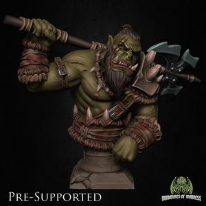 Dhog Skullcrush Bust [PRE-SUPPORTED] Orc