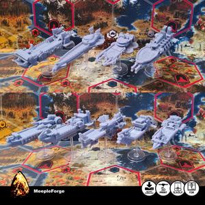 Scythe Upgraded Airships All 9 Factions (STL file download)