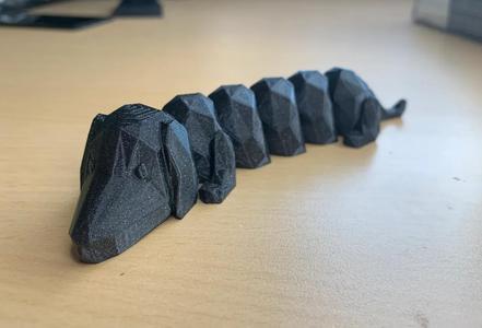 Flexible Dog – low poly Dachshund