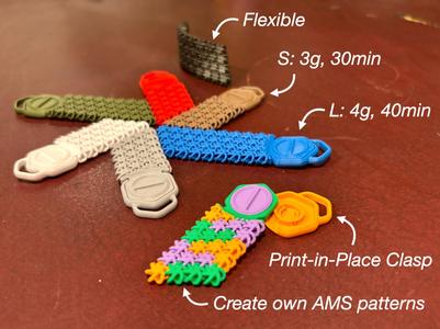 NASA Chainmail Fabric Keychain w/ Clasp - 2 sizes