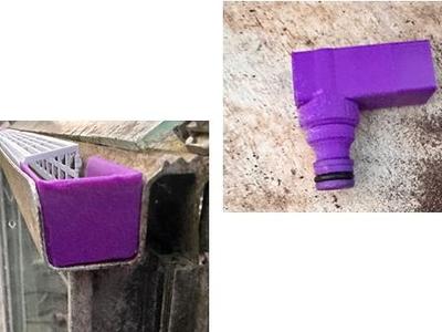Greenhouse Gutter Blank End and Hose Connector End