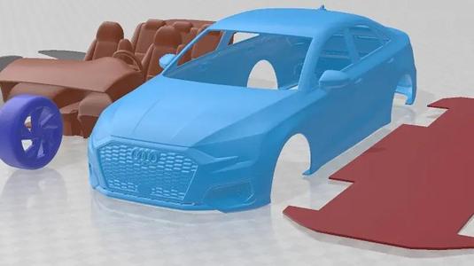 Audi A3 Sedan 2021 Printable Car