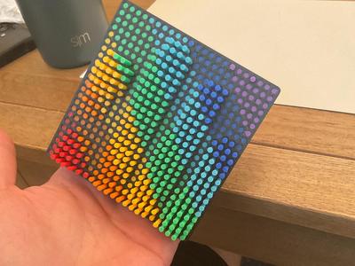 Multicolor Pin Art – Medium size (4″x4″) – No AMS