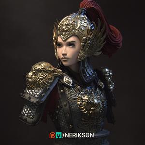 關嫣 Kwan Yen Bust With Helmet [presupported]