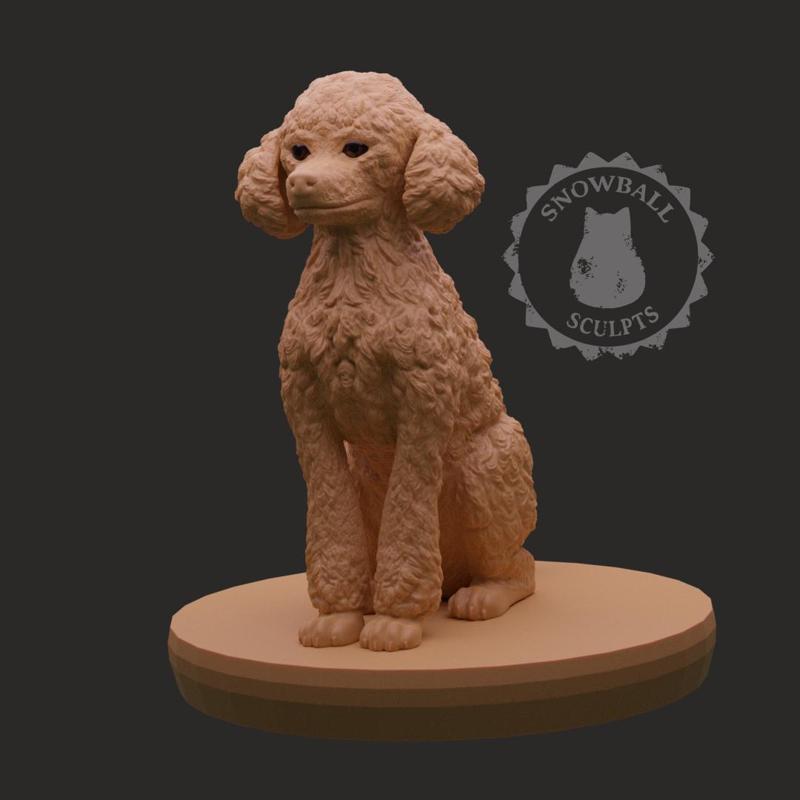 Poodle Statue/Miniature