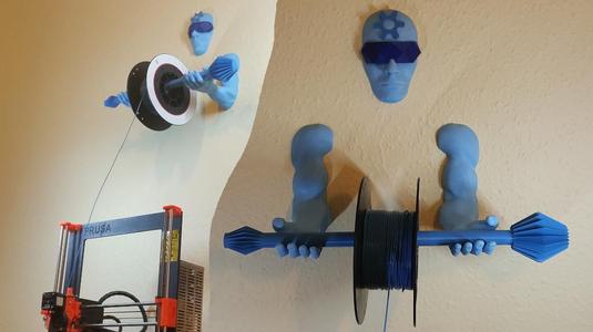 3D Printing Guardian Wall-Mounted Spool Holder.stl