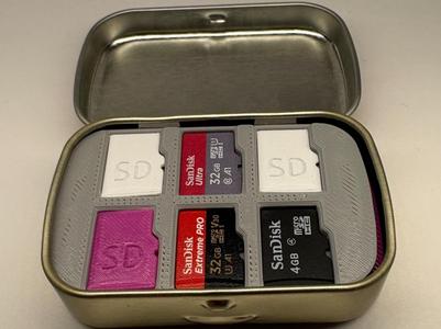 SD Card Organizer for Altoids Smalls Tin
