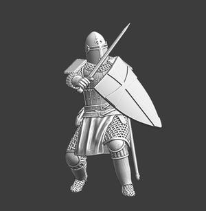 Medieval Hospitaller knight – sugarloaf helmet