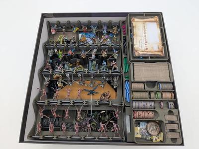 Organizing insert for Maladum KS Edition with expansions by Battle Systems