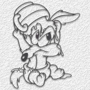 BABY WILE E COYOTE WALL ART LOONEY TOONS HOME DECOR