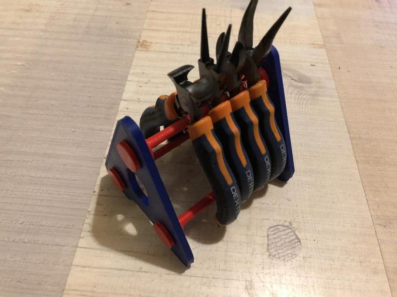 Modular rack nippers pliers tools holder stand – porte outils pinces modulable