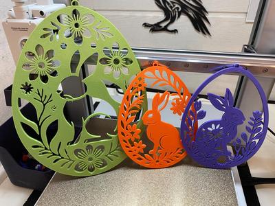 Easter Egg Window Decorations Set