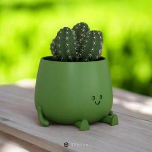 Cute Sitting Planter 3D Print Stl File, 3D Planter Print Files