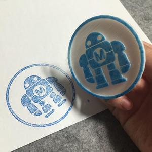 Maker faire robot (stamp)