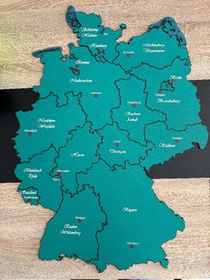 Political map of Germany (federal states)