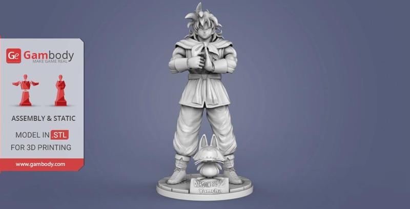 Yamcha & Puar 3D Printing Figurines in Diorama | Assembly