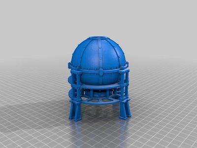 Gas tank with frame