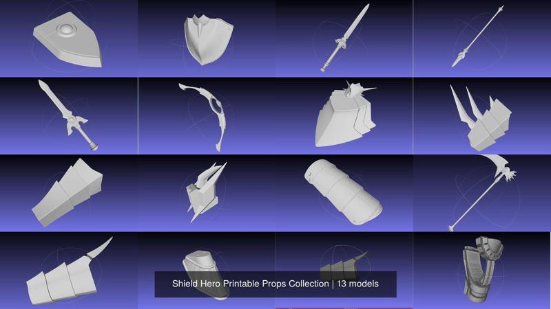 Shield Hero Printable Props Collection