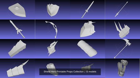 Shield Hero Printable Props Collection