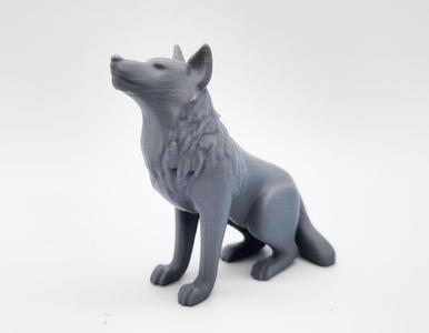 Seated Wolf