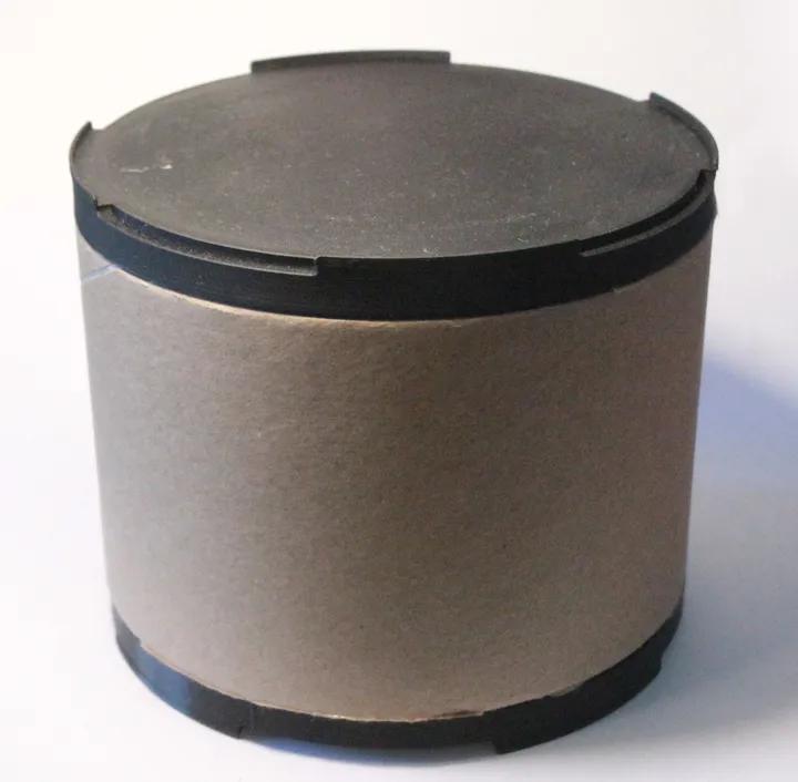 Stackable upcycled cardboard cores