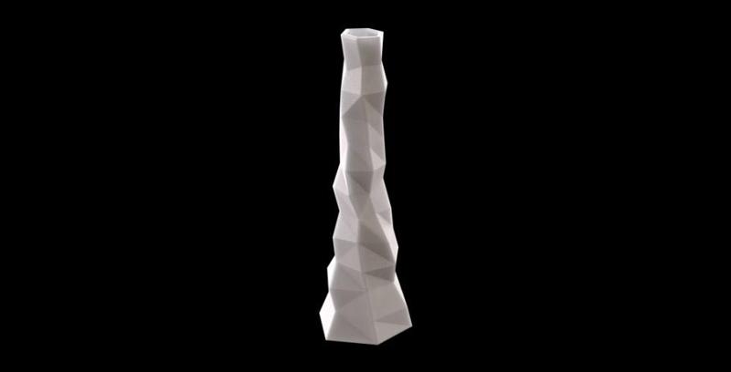 Crumpled Paper Vase
