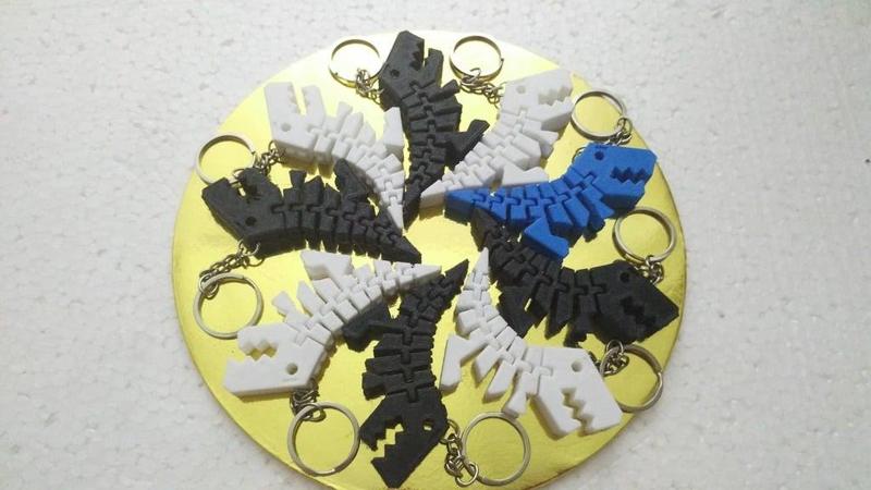 Flexi Rex keychain (hidden loop)