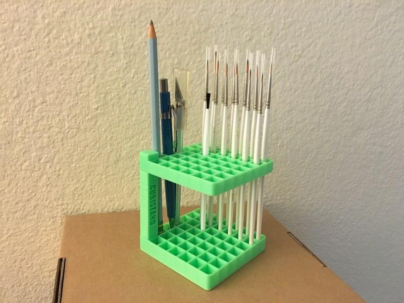 Cubistand Pencil Pen Brush Holder Stand