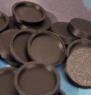 25mm round base