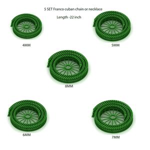 Franco Cuban chain or Necklace ready to print 3D Model Collection